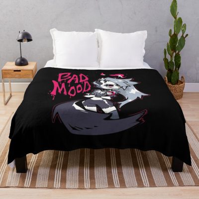 Hazbin Hotel Helluva Boss Loona S Bad Mood T-Shirts Gift For Fans, For Men And Women Throw Blanket Official Helluva Boss Merch Store