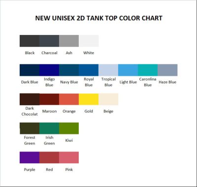 tank top color chart - Helluva Boss Merch Store
